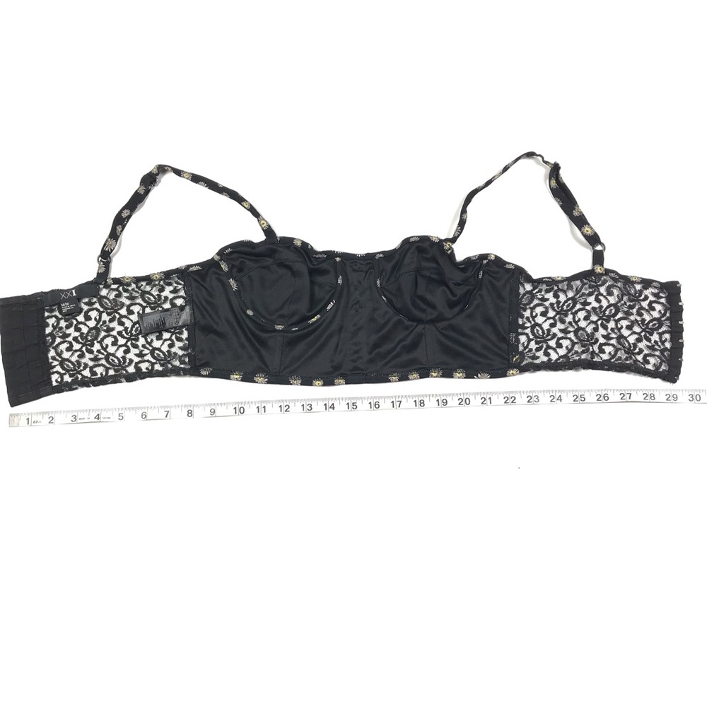 Forever 21 Sunflower Cami Strap Bralett Crop Top M - Picture 5 of 9